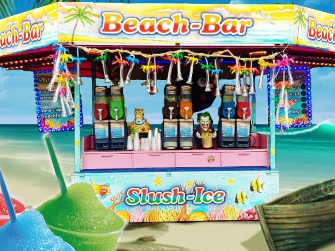 Bunter Slush-Ice-Stand